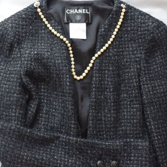 Vintage, Authentic, Chanel Tweed Jacket - Picture 1 of 8